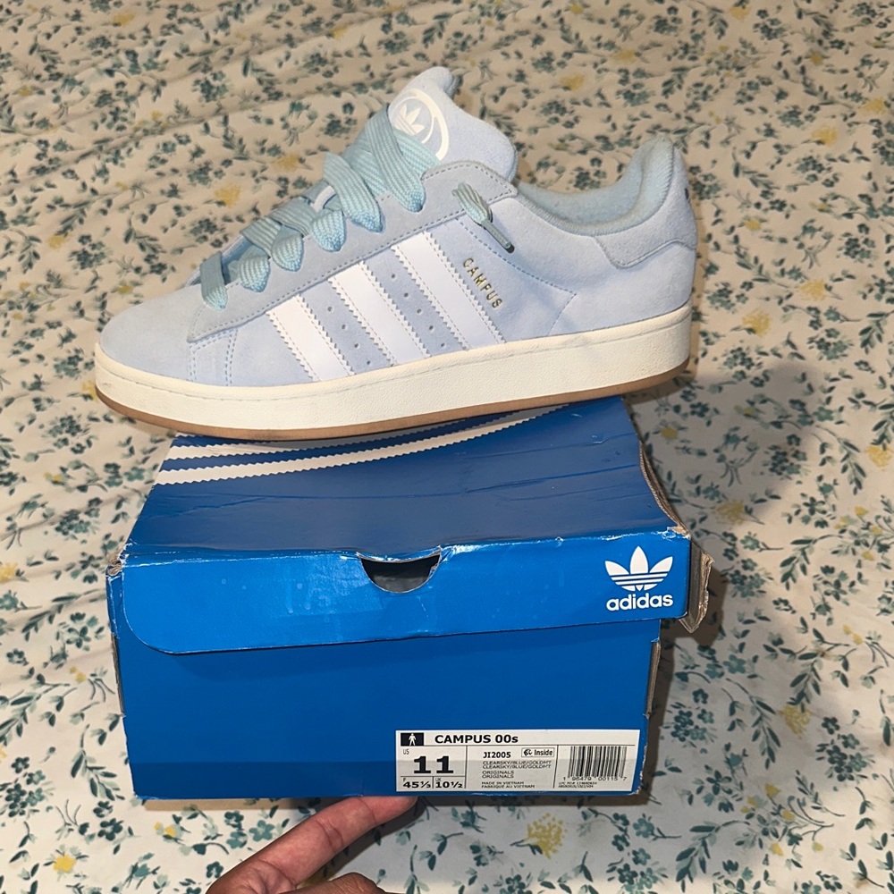 Adidas Campus 00s Women's Sneakers - Soft Blue and White